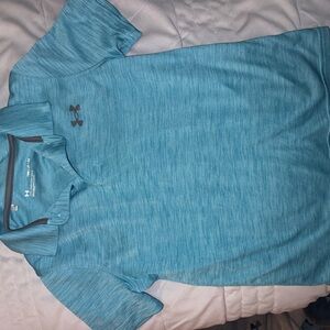 Under Armour Teal Heather Polo
